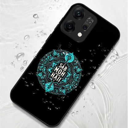 Oppo Reno 14 5G Premium Acrylic Shockproof Glass Back Case (Moh Maya)
