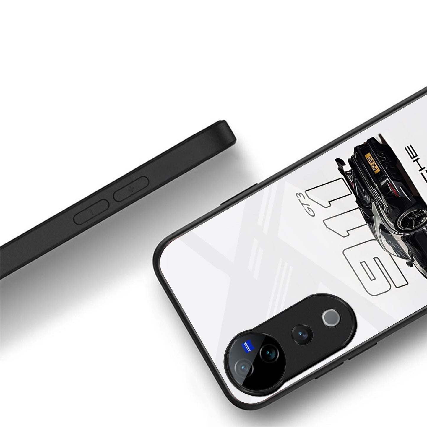 Vivo V40 Pro 5G Premium Acrylic Shockproof Glass Back Case (Porsche Case)