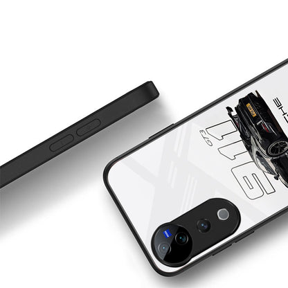 Vivo V40 Pro 5G Premium Acrylic Shockproof Glass Back Case (Porsche Case)