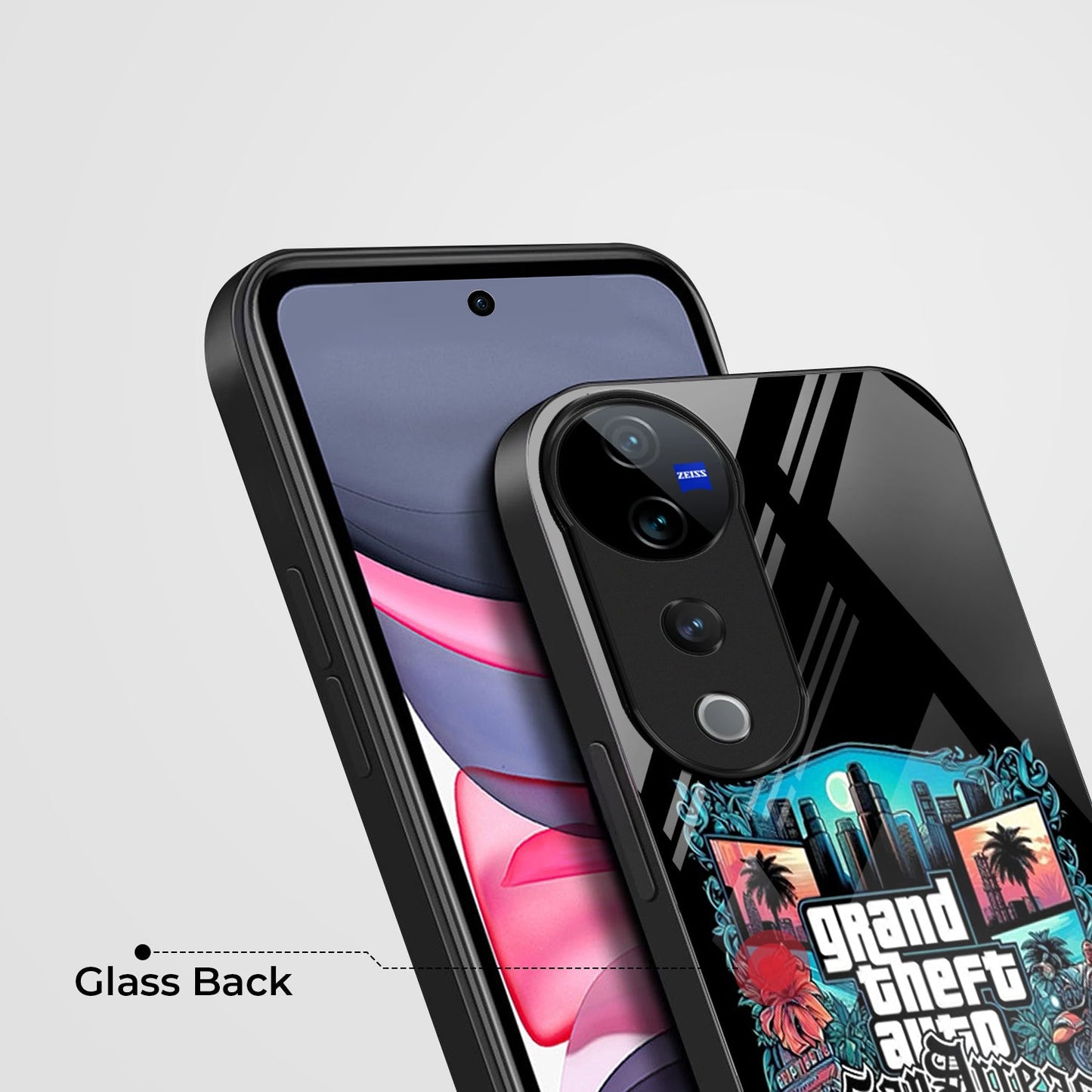 Vivo V40 Pro 5G Premium Acrylic Shockproof Glass Back Case (GTA)