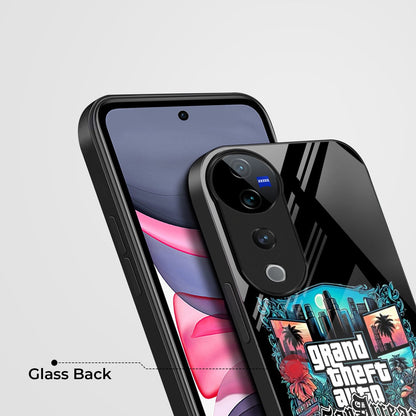 Vivo V40 Pro 5G Premium Acrylic Shockproof Glass Back Case (GTA)