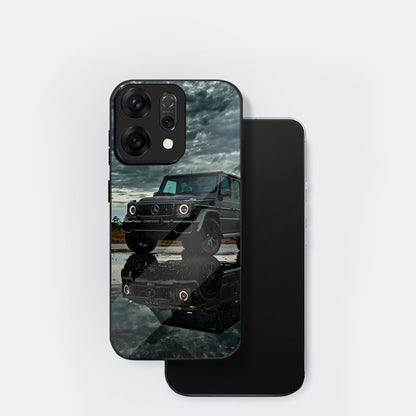 Oppo Reno 14 5G Premium Acrylic Shockproof Glass Back Case (Benz G-Class)