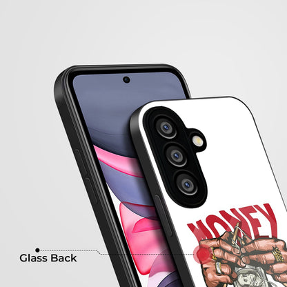 Samsung Galaxy A56 Premium Acrylic Shockproof Glass Back Case (Money maker)