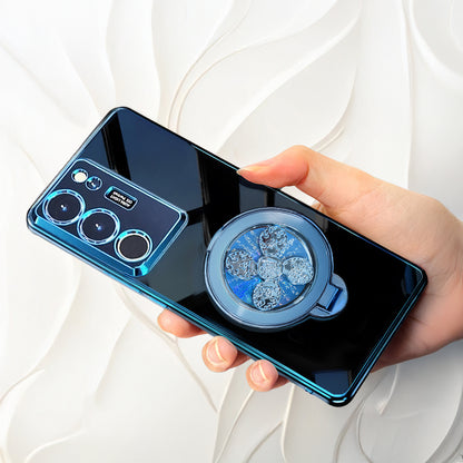 Vivo Y300 5G Electroplating Reflective Fidget Rotating Back Case