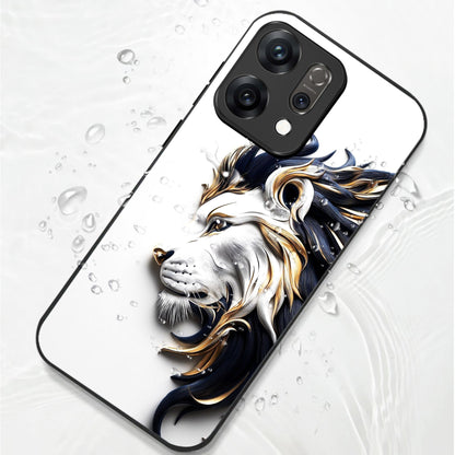 Oppo Reno14 5G Premium Acrylic Shockproof Glass Back Case (King’s Flow)