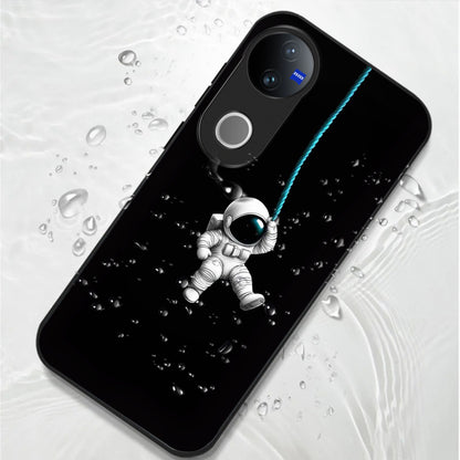 Vivo V50 5G Premium Acrylic Shockproof Glass Back Case (Zero Gravity)