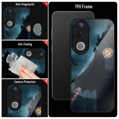 Vivo V50 5G Premium Acrylic Shockproof Glass Back Case (Batman)
