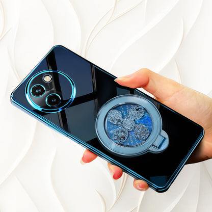 Vivo T3x 5G Electroplating Reflective Fidget Rotating Back Case