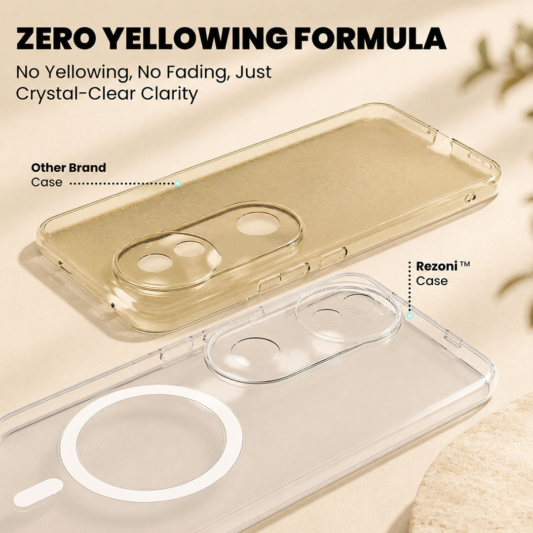 Vivo V50 5G Clear Anti-Yellow MagSafe Protective Case