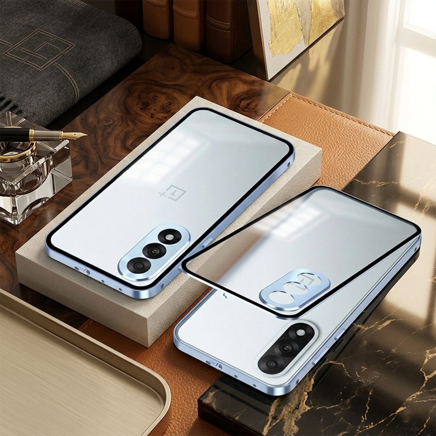 OnePlus Nord 5 5G Aluminium Metal Bumper Shield Transparent Back Case