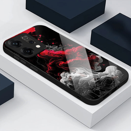Oppo Reno 14 5G Premium Acrylic Shockproof Glass Back Case (Infernal Drift)