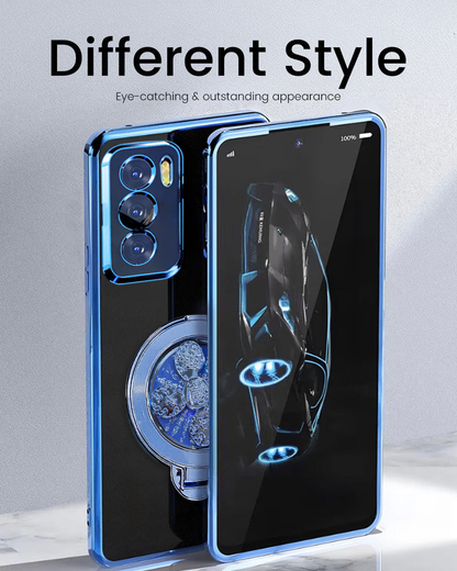 OPPO Reno 12 Pro 5G Electroplating Reflective Fidget Rotating Back Case