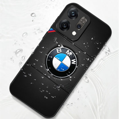 Oppo Reno14 5G Premium Acrylic Shockproof Glass Back Case (BMW LOGO)