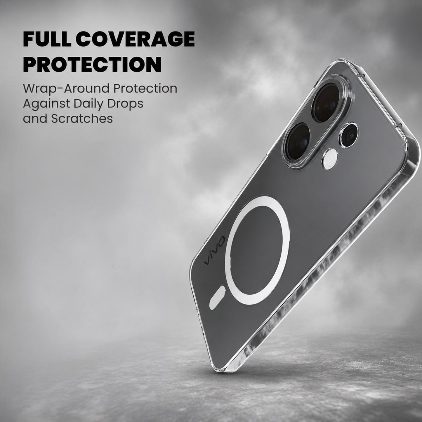 Vivo X200 FE 5G Clear Anti-Yellow MagSafe Protective Case