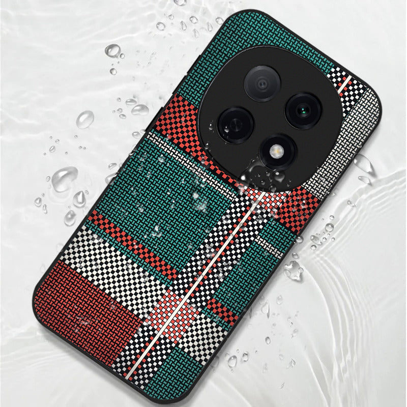 Oppo F29 Pro 5G Luxury Grid Pattern Glass Back Shockproof Case