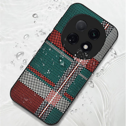 Oppo F29 Pro 5G Luxury Grid Pattern Glass Back Shockproof Case