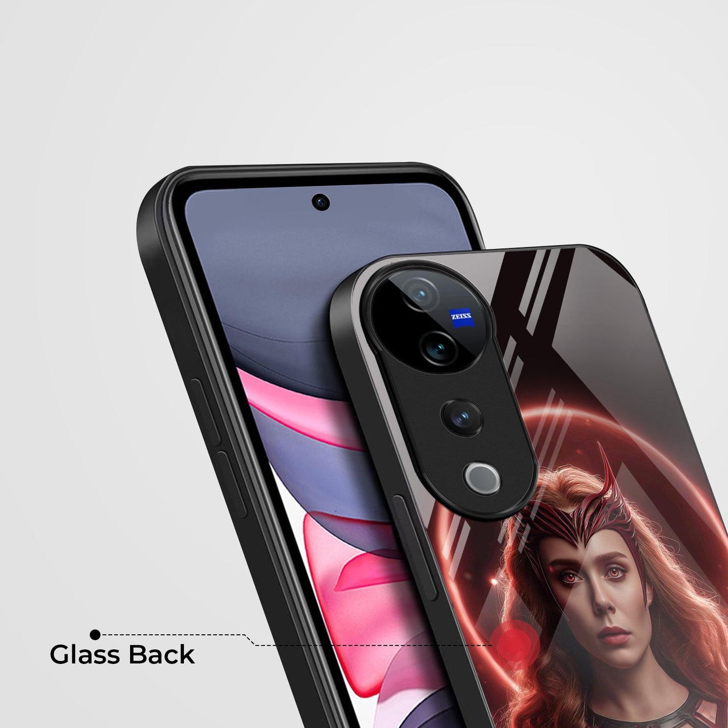 Vivo V40 Pro 5G Premium Acrylic Shockproof Glass Back Case (Dark Nexus)