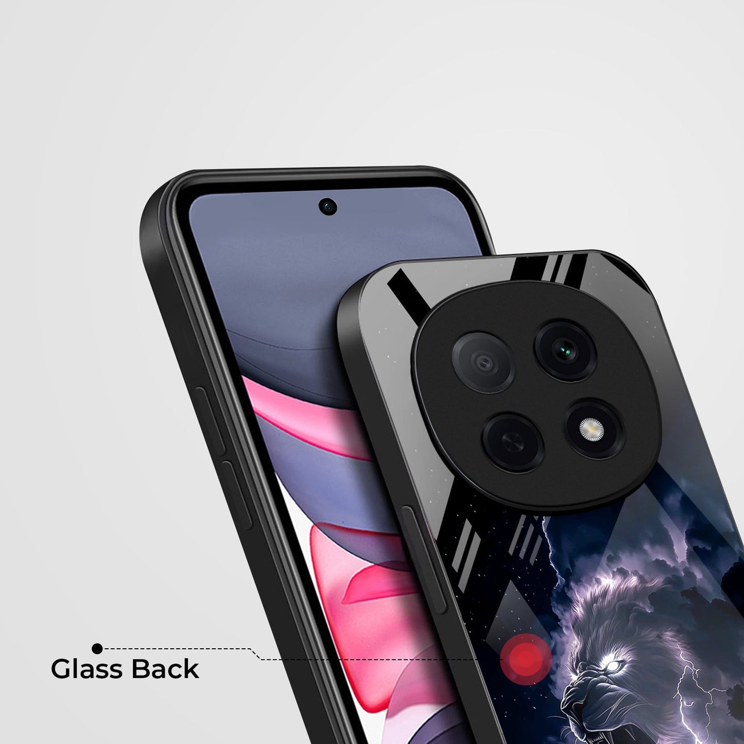 OPPO F29 Pro 5G Premium Acrylic Shockproof Glass Back Case (Sky Roar)