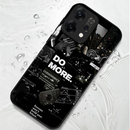 Oppo Reno 14 5G Premium Acrylic Shockproof Glass Back Case (Do More)