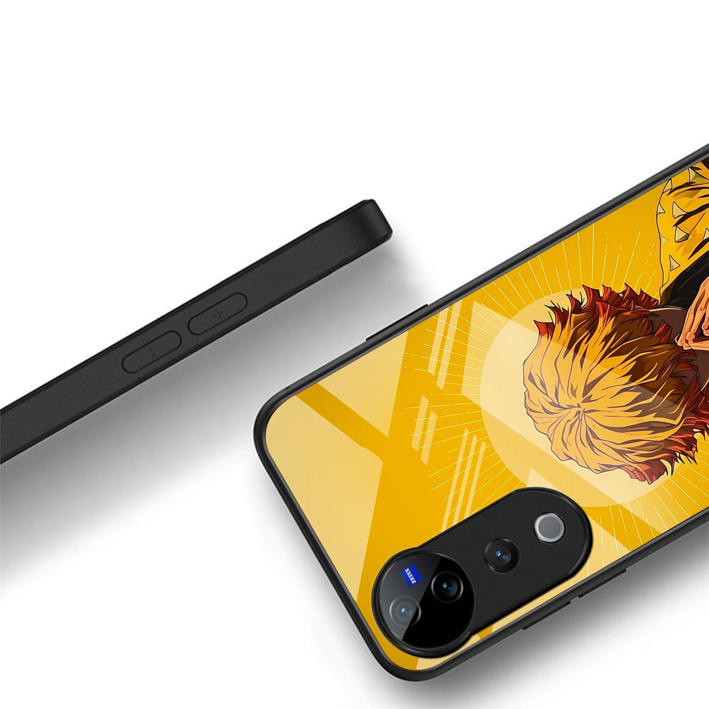 Vivo V40 Pro 5G Premium Acrylic Shockproof Glass Back Case (Zenitsu Agatsuma)