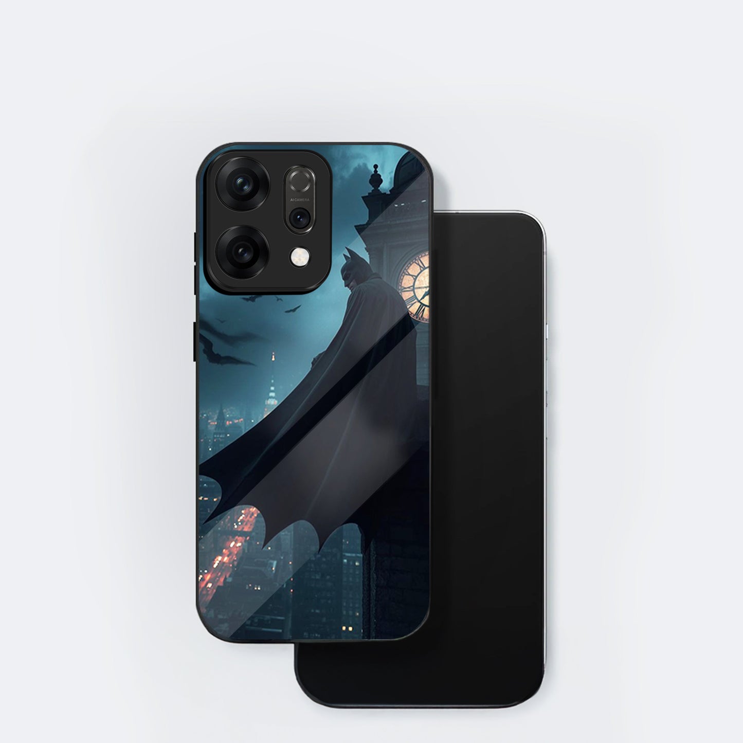 Oppo Reno 14 5G Premium Acrylic Shockproof Glass Back Case (Batman)