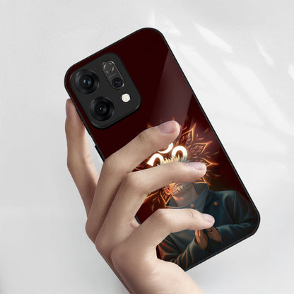 Oppo Reno 14 5G Premium Acrylic Shockproof Glass Back Case (Mystic Case)