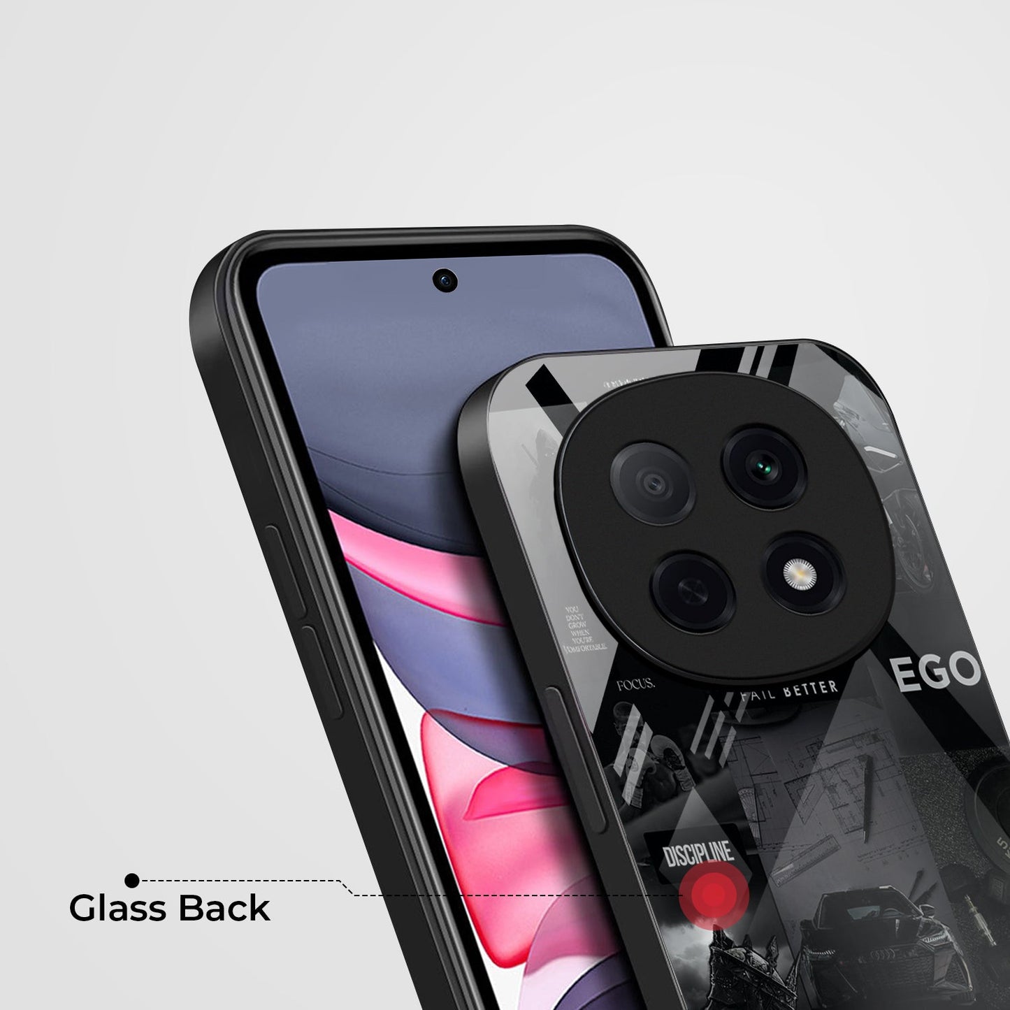 OPPO F29 Pro 5G Premium Acrylic Shockproof Glass Back Case (Discipline Drive)
