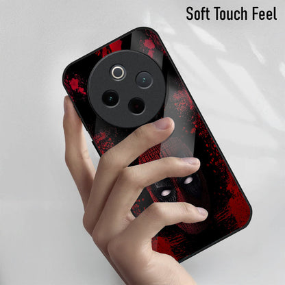 Vivo T4 5G Premium Acrylic Shockproof Glass Back Case (Masked Armor)