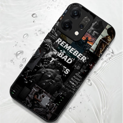 Oppo Reno 14 5G Premium Acrylic Shockproof Glass Back Case (Push Your Limits)