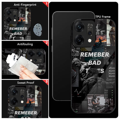 Oppo Reno 14 5G Premium Acrylic Shockproof Glass Back Case (Push Your Limits)