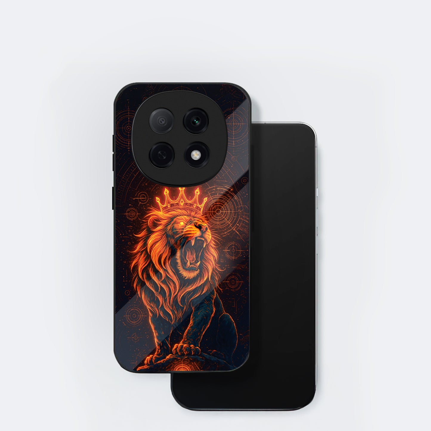 OPPO F29 Pro 5G Premium Acrylic Shockproof Glass Back Case (King of Cosmos)