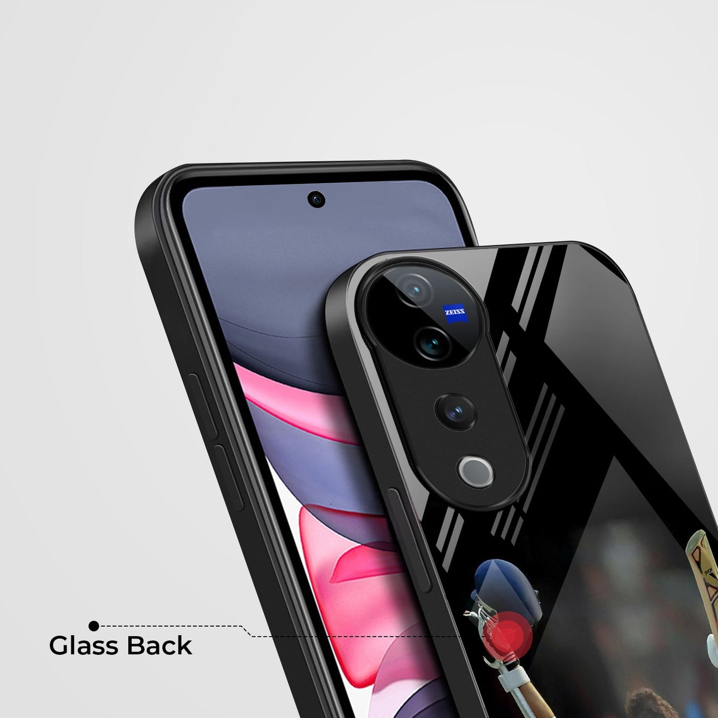 Vivo V40 Pro 5G Premium Acrylic Shockproof Glass Back Case (Tendulkar)