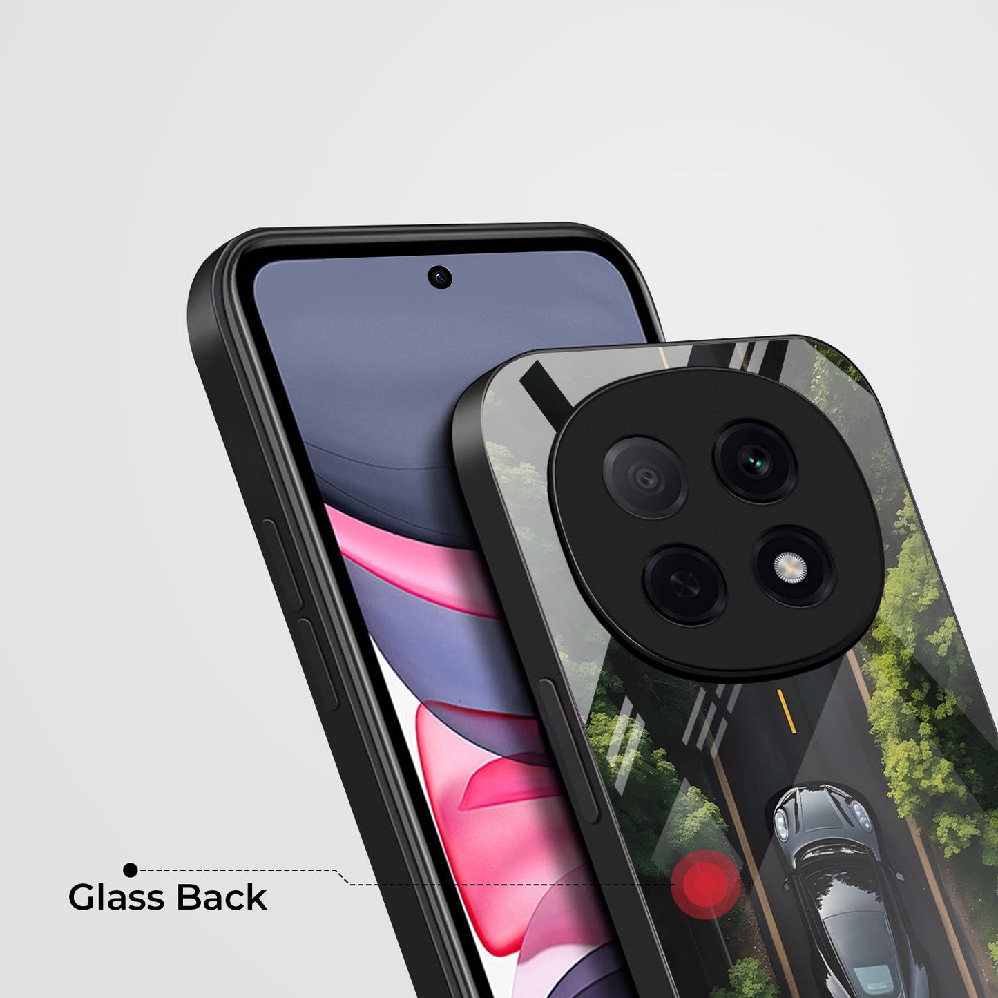 OPPO F29 Pro 5G Premium Acrylic Shockproof Glass Back Case (Never Give Up)