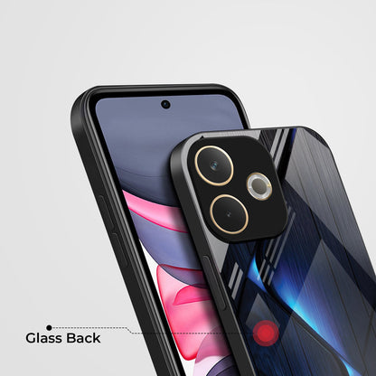 Oppo A5 Pro 5G Premium Acrylic Shockproof Glass Back Case (Blue Flame)