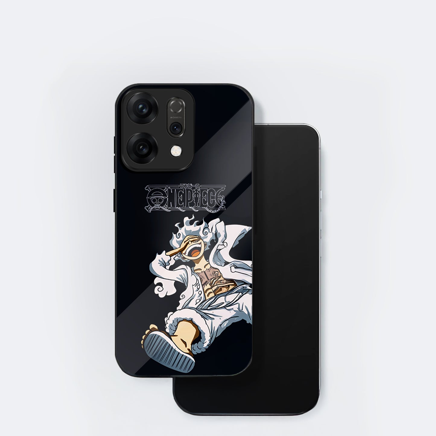 Oppo Reno 14 5G Luffy Gear 5 Inspired Aesthetic Glass Case