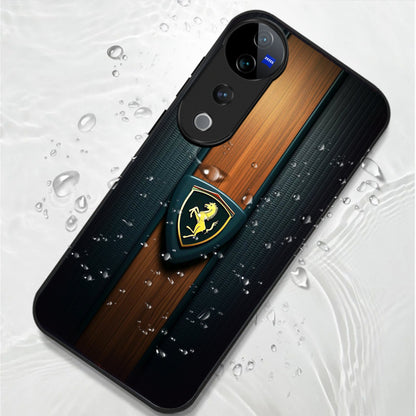 Vivo V40 Pro 5G Premium Acrylic Shockproof Glass Back Case (Royal Roadster)