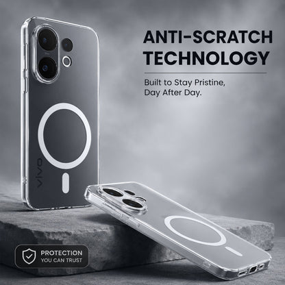 Vivo V60 5G Clear Anti-Yellow MagSafe Protective Case