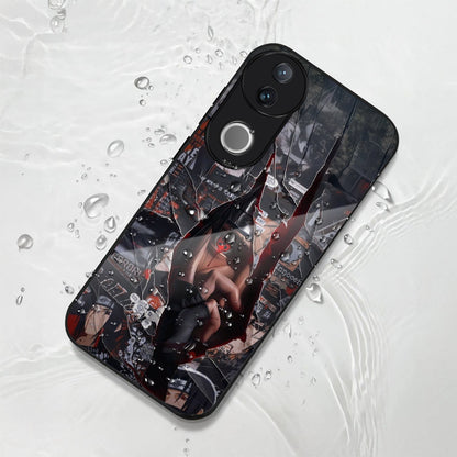 Vivo V50 5G Premium Acrylic Shockproof Glass Back Case (Sharingan)