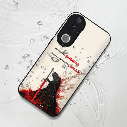 Vivo V50 5G Premium Acrylic Shockproof Glass Back Case (Warriors Case)