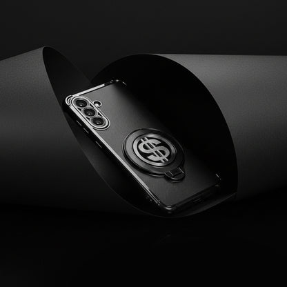 Samsung Galaxy A36 5G Black phone case with a dollar sign design on a dark background