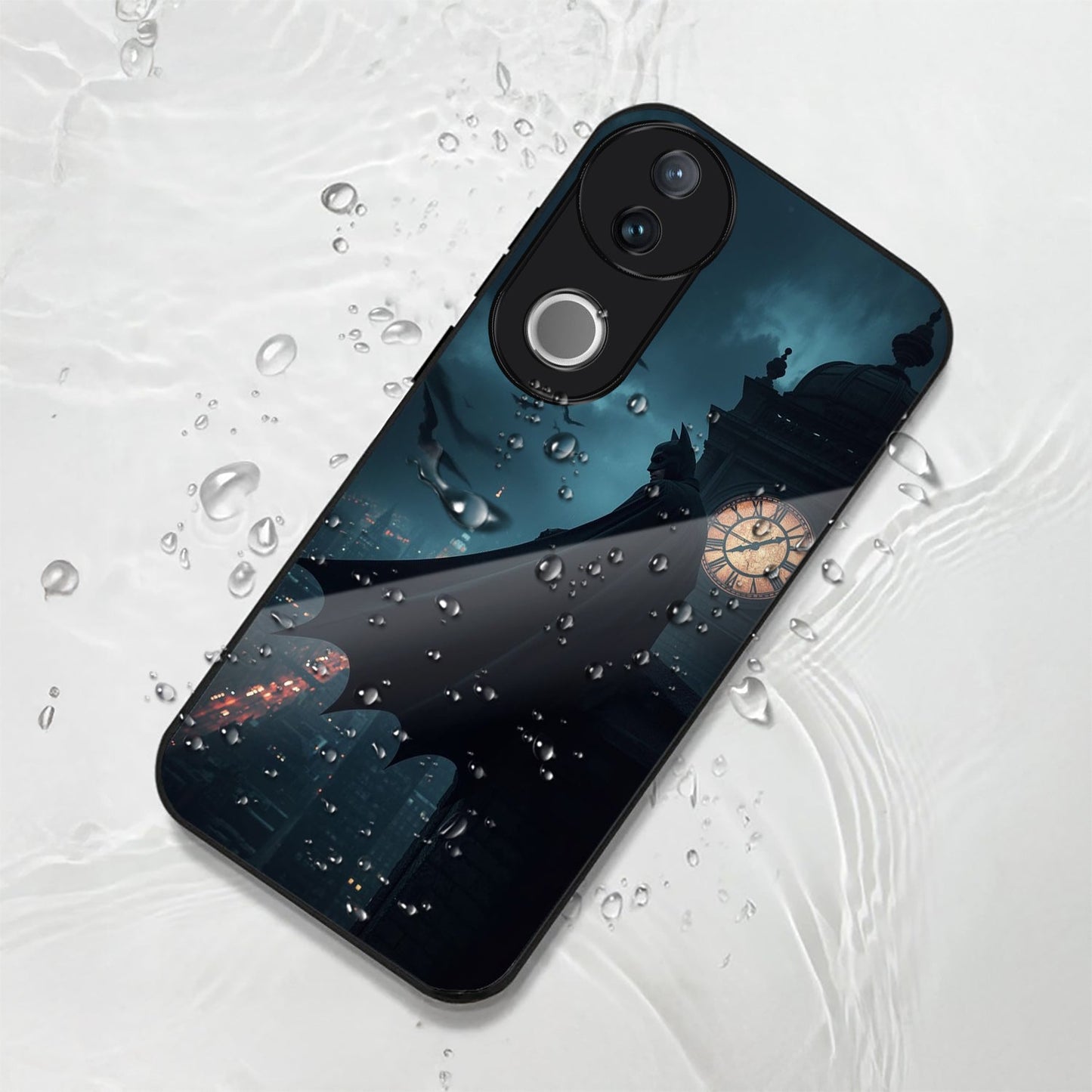 Vivo V50 5G Premium Acrylic Shockproof Glass Back Case (Batman)