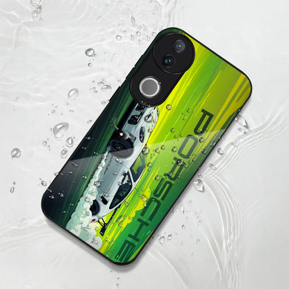Vivo V50 5G Premium Acrylic Shockproof Glass Back Case (Speedster case)