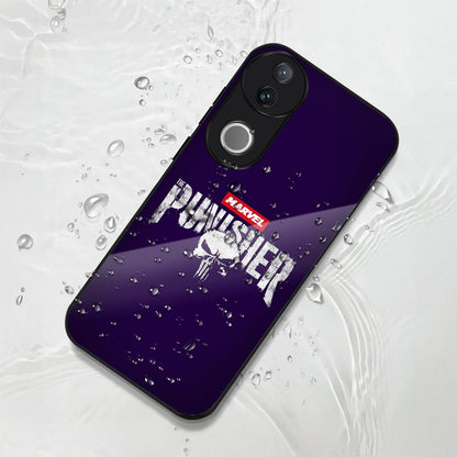 Vivo V50 5G Premium Acrylic Shockproof Glass Back Case (Punisher Case)