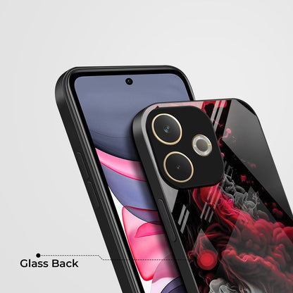 Oppo A5 Pro 5G Premium Acrylic Shockproof Glass Back Case (Vortex Flame)