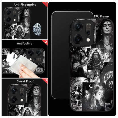 Oppo Reno 14 5G Premium Acrylic Shockproof Glass Back Case (Shiv Vibe)