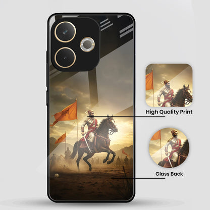 Oppo A5 Pro 5G Premium Acrylic Shockproof Glass Back Case (Maratha Pride)