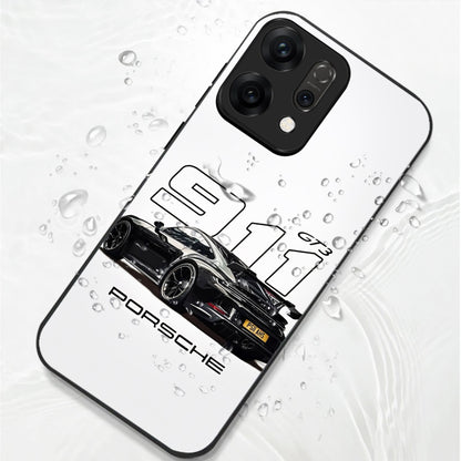 Oppo Reno 14 5G Premium Acrylic Shockproof Glass Back Case (Porsche Case)