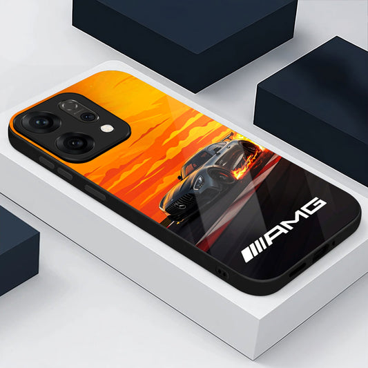 Oppo Reno 14 5G Premium Acrylic Shockproof Glass Back Case (AMG Drift)