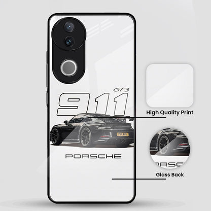 Vivo V50 5G Premium Acrylic Shockproof Glass Back Case (Porsche Case)