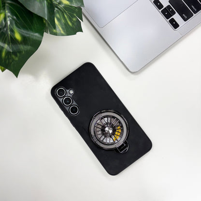 Samsung Galaxy A55 5G Stress Buster Wheel Comfortable Touch Sheepskin Scratch Resistant Back Case